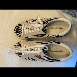 Never worn Madewell zebra sneakers.  Size 8.5